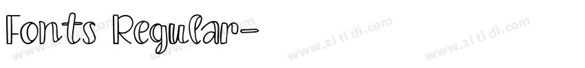 Fonts Regular字体转换 Fonts Regular字体转换